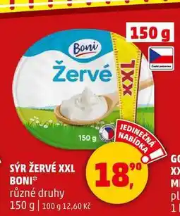 Penny Market SÝR ŽERVÉ XXL BONI různé druhy, 150 g nabídka