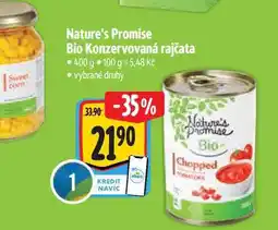 Albert Nature's Promise Bio Konzervovaná rajčata 400 g nabídka