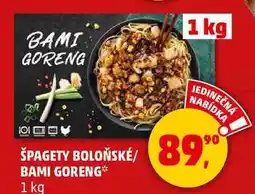 Penny Market ŠPAGETY BOLOŇSKÉ/ BAMI GORENG, 1 kg nabídka