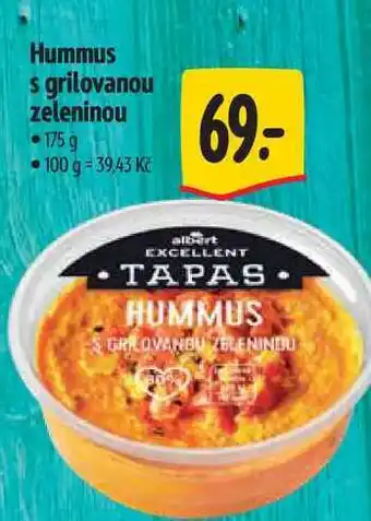 Albert Hummus s grilovanou zeleninou 175 g nabídka