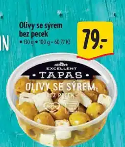 Albert Olivy se sýrem bez pecek 130 g nabídka