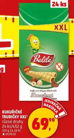 Penny Market KUKUŘIČNÉ TRUBIČKY XXL různé druhy, 24 ks/432 g nabídka