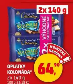 Penny Market KOLONÁDA oplatky, 2x 140 g nabídka