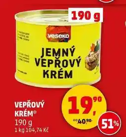 Penny Market VEPŘOVÝ KRÉM, 190 g nabídka