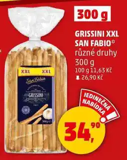 Penny Market GRISSINI XXL SAN FABIO různé druhy, 300 g nabídka
