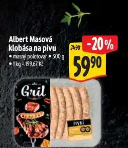 Albert Albert Masová klobása na pivu 300 g nabídka