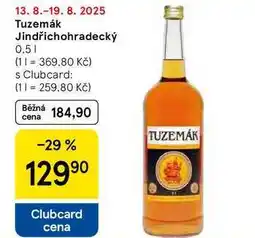 Tesco Tuzemák Jindřichohradecký, 0,5 l nabídka