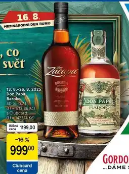 Tesco Don Papa Baroko 40%, 0.7 l nabídka