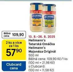 Tesco Hellmann's Tatarská Omáčka, 500 ml nabídka