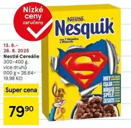 Tesco Nestlé Cereálie, 300-400 g nabídka