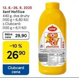 Tesco Senf Hořčice, 440 g nabídka