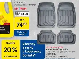 Tesco Autokoberečky Canion, 4 ks. PVC. se zvýšeným okrajem nabídka