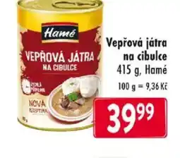 Qanto Hamé Vepřová játra na cibulc nabídka