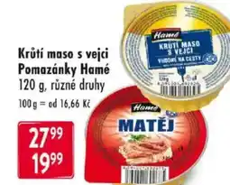 Qanto Krůtí maso s vejci Pomazánky Hamé nabídka