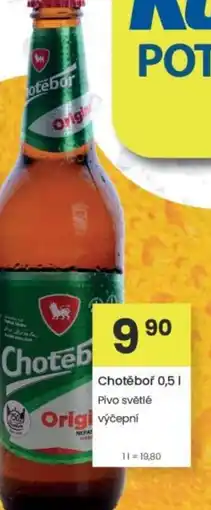 Kubík potraviny Chotěboř Pivo světlé výčepní nabídka