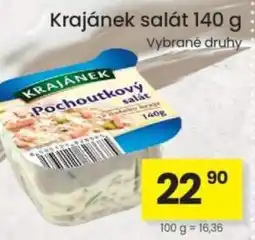 Kubík potraviny Krajánek salát nabídka