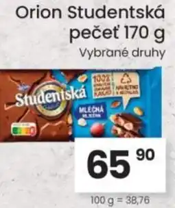Kubík potraviny Orion Studentská pečeť nabídka