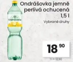 Kubík potraviny Ondrášovka jemně perlivá ochucená nabídka