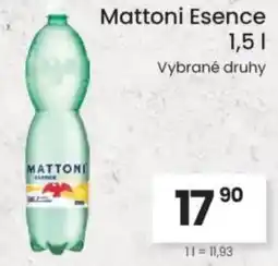 Kubík potraviny Mattoni Esence nabídka