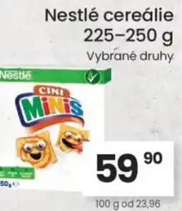 Kubík potraviny Nestlé cereálie nabídka
