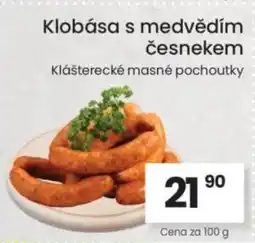 Kubík potraviny Klobása s medvědím česnekem nabídka