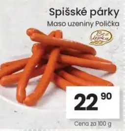 Kubík potraviny Spišské párky nabídka