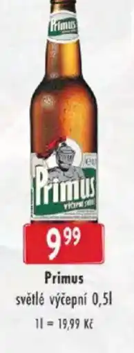 Astur&Qanto Primus světlé výčepní nabídka