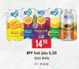 Astur&Qanto NPV Fruit juice nabídka