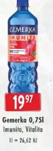 Astur&Qanto Gemerka Imunita, Vitalita nabídka