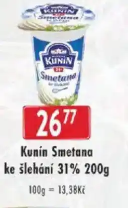 Astur&Qanto Kunín Smetana ke šlehání 31% nabídka