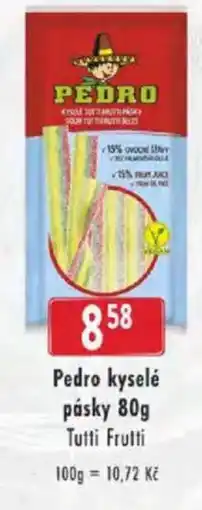 Astur&Qanto Pedro kyselé pásky Tutti Frutti nabídka