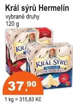 COOP DISKONT Král sýrů Hermelín nabídka
