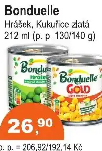 COOP DISKONT Bonduelle Hrášek, Kukuřice zlatá nabídka
