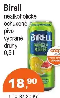 COOP DISKONT Birell nealkoholické ochucene pivo nabídka
