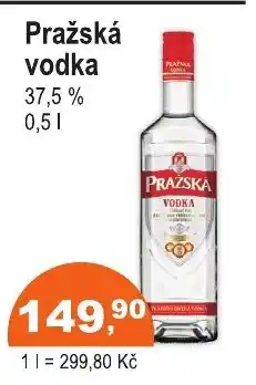 COOP DISKONT Pražská Vodka 37.5% nabídka
