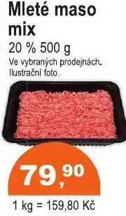 COOP DISKONT Mleté maso mix 20% nabídka