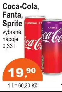 COOP DISKONT Coca-Cola, Fanta, Sprite nabídka