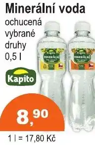 COOP DISKONT Minerální voda ochucená nabídka