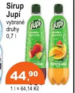 COOP DISKONT Sirup Jupí nabídka