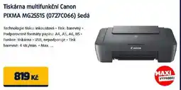 Datart Tiskárna multifunkční Canon PIXMA MG25515 (0727C066) šedá nabídka