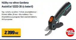 Datart Nůžky na větve Gardena AssistCut 12222-20 (s baterií) nabídka