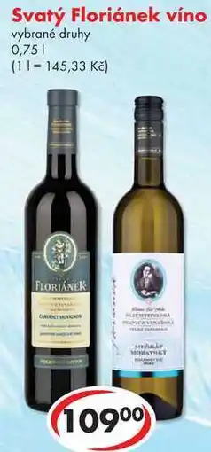 CBA Svatý Floriánek víno, 0,75 l nabídka