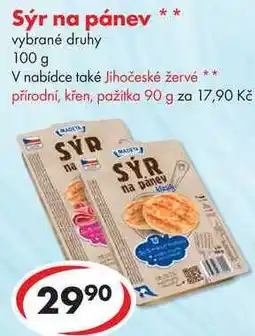 CBA Sýr na pánev, 100 g nabídka