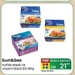 Tamda Foods Sun&Sea tuňák steak ve vlastní šťávě EO 80g nabídka