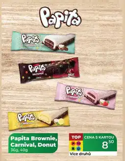 Tamda Foods Papita Brownie, Carnival, Donut 36g, 40g nabídka