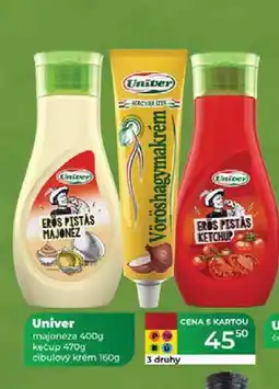 Tamda Foods Univer majonéza 400g kečup 470g cibulový krem 160g nabídka