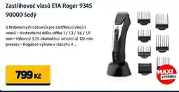 Datart Zastřihovač vlasů ETA Roger 9345 90000 šedý nabídka