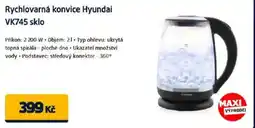 Datart Rychlovarná konvice Hyundai VK745 sklo nabídka