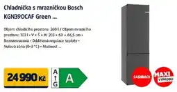 Datart Chladnička s mrazničkou Bosch KGN390CAF Green nabídka