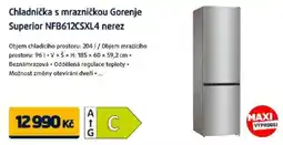 Datart Chladnička s mrazničkou Gorenje Superior NFB612CSXL4 nerez nabídka